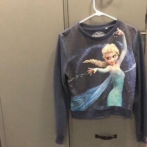 Dark blue FROZEN shirt with Elsa on it